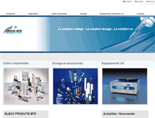 Tablet Screenshot of eleco-produits.com